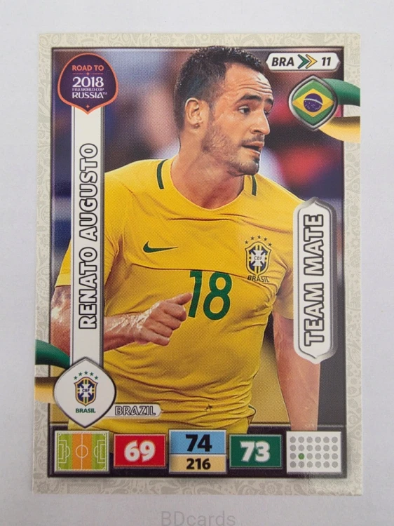 2018 Panini Road To World Cup Russia Renato Augusto Brazylia Bra 11