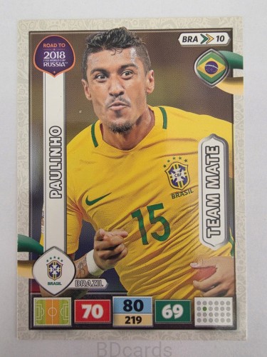 2018 Panini Road To World Cup Russia Paulinho Brazylia Bra 10
