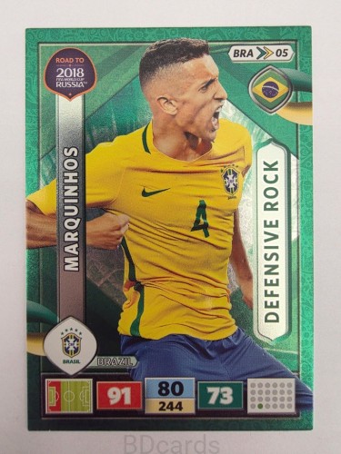 2018 Panini Road To World Cup Russia Marquinhos Defensive Brazylia Bra 4
