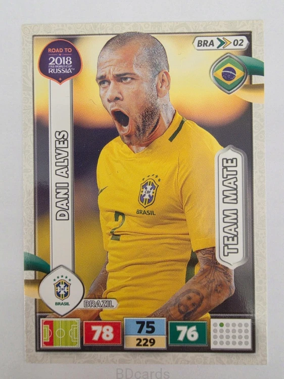 2018 Panini Road To World Cup Russia Dani Alves Brazylia Bra 2