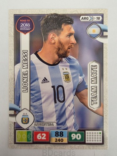 2018 Panini Road To World Cup Russia Messi Argentyna Arg 18
