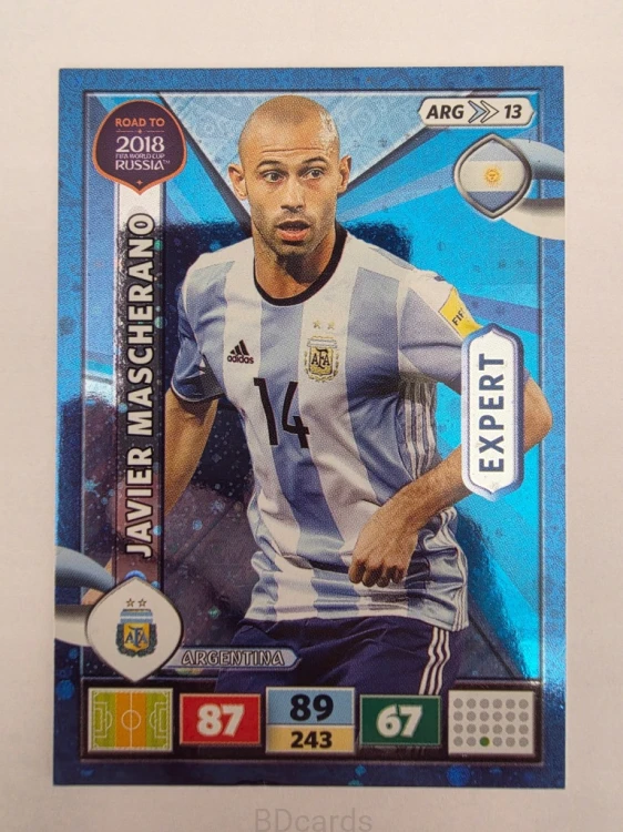 2018 Panini Road To World Cup Russia Mascherano Expert Argentyna Arg 13
