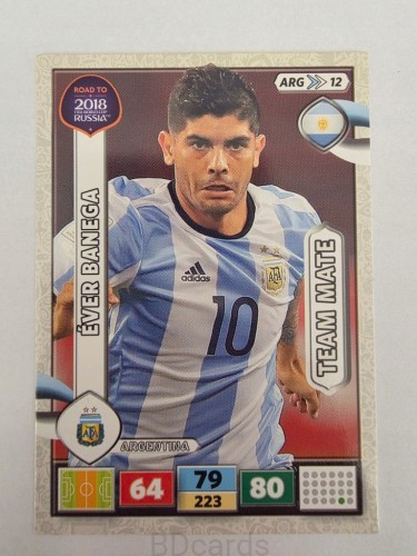2018 Panini Road To World Cup Russia Ever Banega Argentyna Arg 12