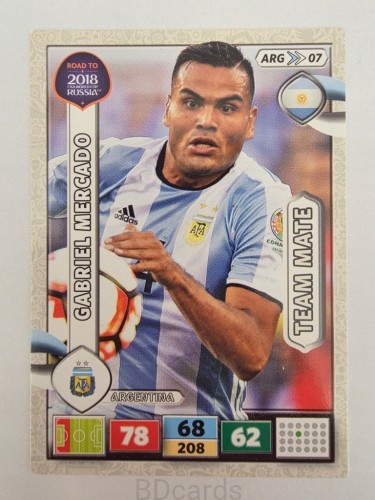 2018 Panini Road To World Cup Russia Gabriel Mercado Argentyna Arg 7
