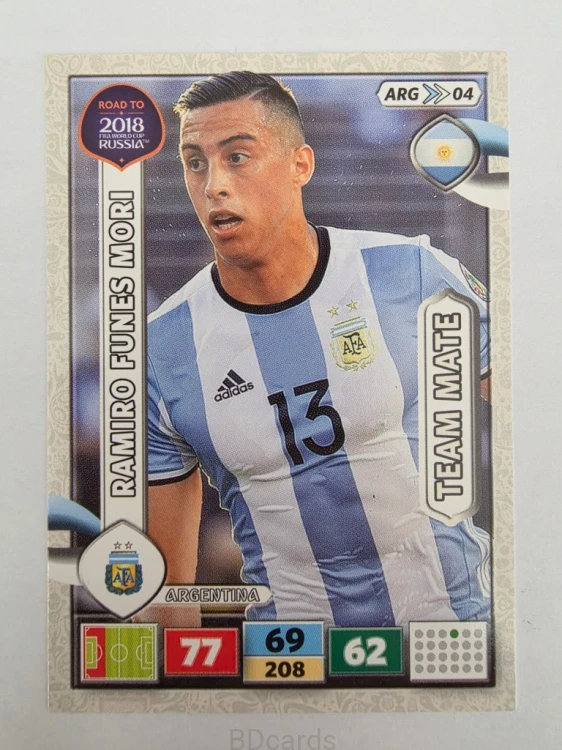 2018 Panini Road To World Cup Russia Ramiro Funes Mori Argentyna Arg 4