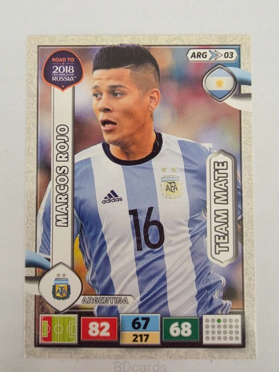 2018 Panini Road To World Cup Russia Marcos Rojo Argentyna Arg 3