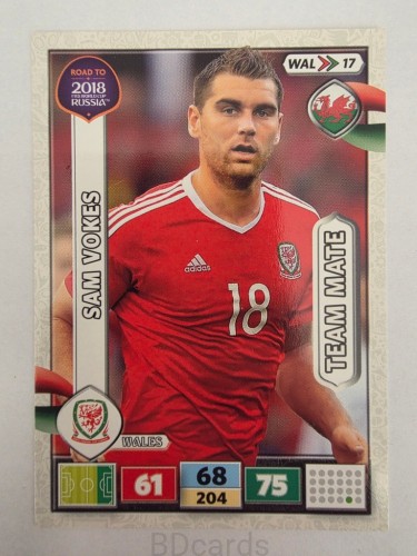 2018 Panini Road To World Cup Russia Sam Vokes Walia Wal 17