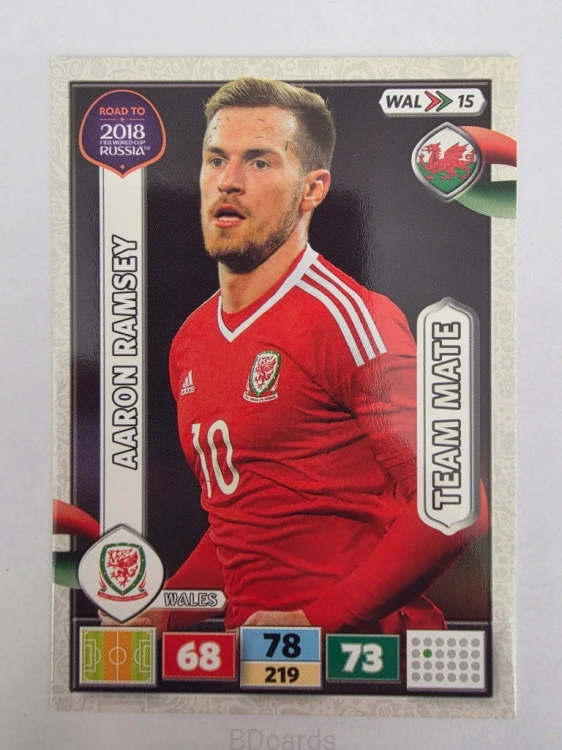 2018 Panini Road To World Cup Russia Aaron Ramsey Walia Wal 15