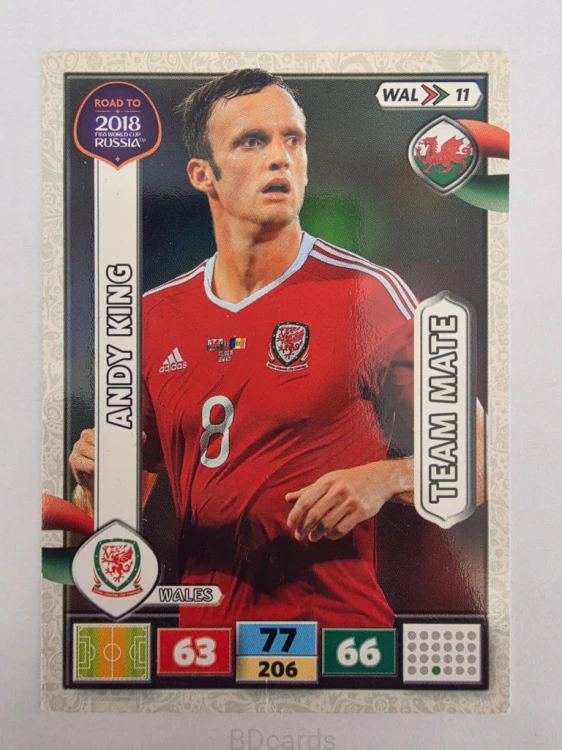 2018 Panini Road To World Cup Russia Andy King Walia Wal 11