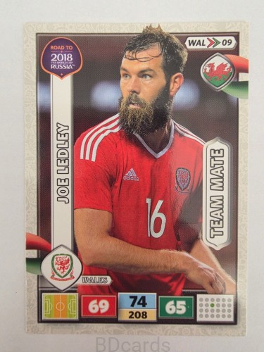 2018 Panini Road To World Cup Russia Joe Ledley Walia Wal 9