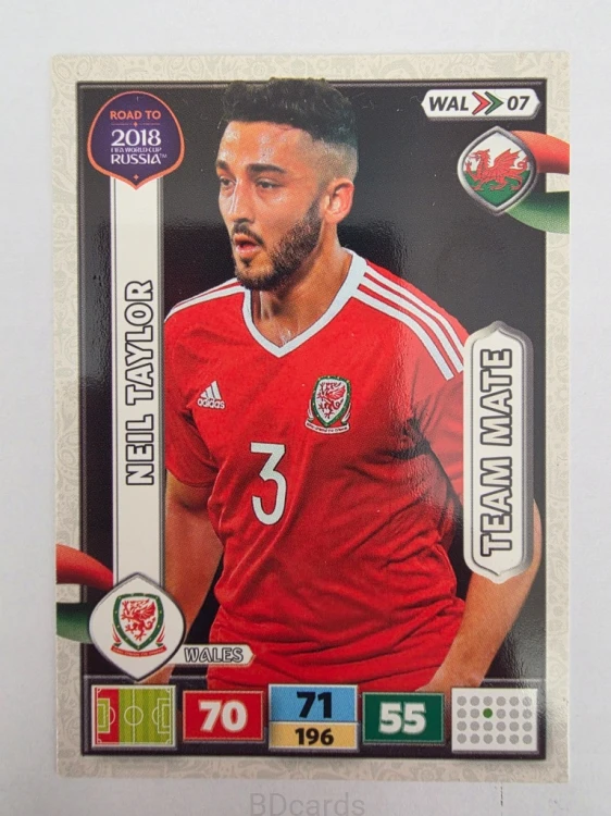 2018 Panini Road To World Cup Russia Neil Taylor Walia Wal 7