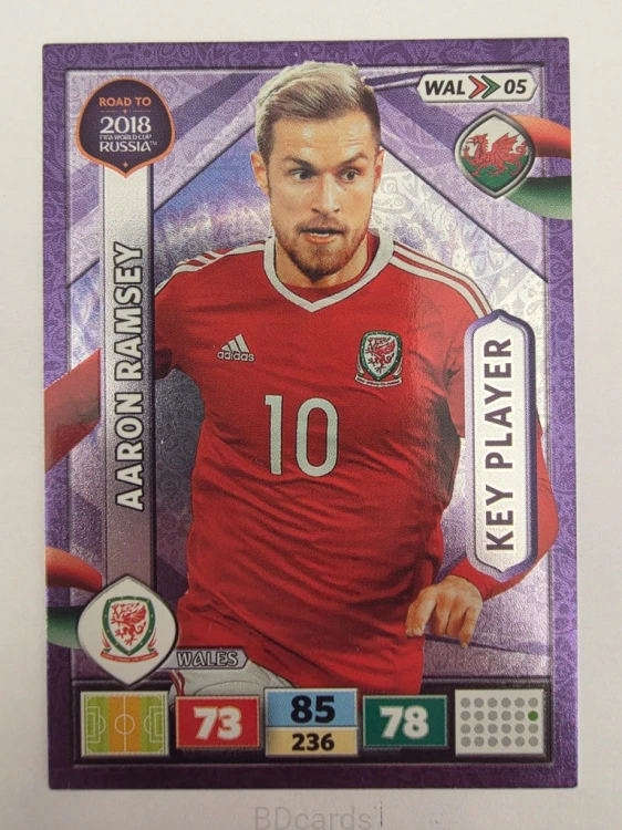 2018 Panini Road To World Cup Russia Aaron Ramsey Key Player Walia Wal 5