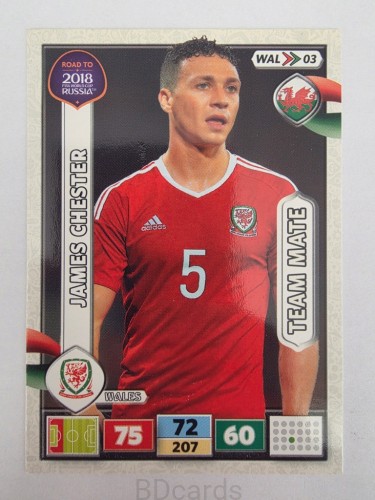 2018 Panini Road To World Cup Russia James Chester Walia Wal 3