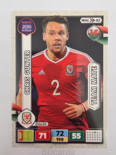 2018 Panini Road To World Cup Russia Chris Gunter Walia Wal 2