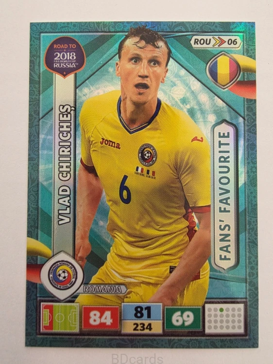 2018 Panini Road To World Cup Russia Vlad Chiriches Fans Rumunia Rou 6