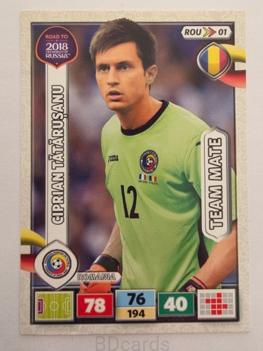 2018 Panini Road To World Cup Russia Ciprian Tatarusanu Rumunia Rou 1