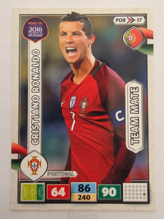 2018 Panini Road To World Cup Russia Cristiano Ronaldo Portugalia Por 17