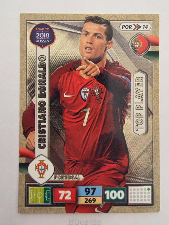 2018 Panini Road To World Cup Russia Cristiano Ronaldo Portugalia Por 14
