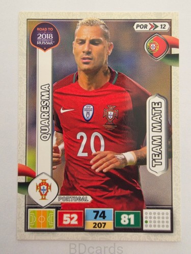 2018 Panini Road To World Cup Russia Quaresma Portugalia Por 12