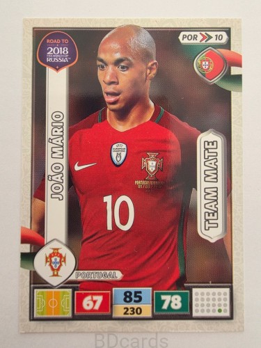 2018 Panini Road To World Cup Russia Joao Mario Portugalia Por 10