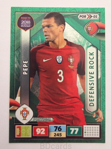 2018 Panini Road To World Cup Russia Pepe Defensive Rock Portugalia Por 5