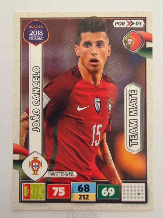 2018 Panini Road To World Cup Russia Joao Cancelo Portugalia Por 3