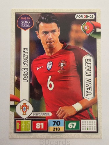 2018 Panini Road To World Cup Russia Jose Fonte Portugalia Por 2
