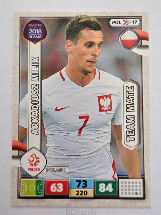 2018 Panini Road To World Cup Russia Arkadiusz Milik Polska Pol 17
