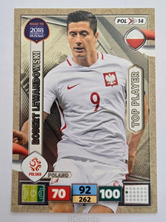 2018 Panini Road To World Cup Russia Robert Lewandowski Polska Pol 14