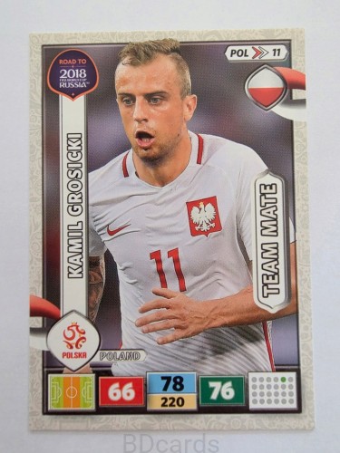 2018 Panini Road To World Cup Russia Kamil Grosicki Polska Pol 11
