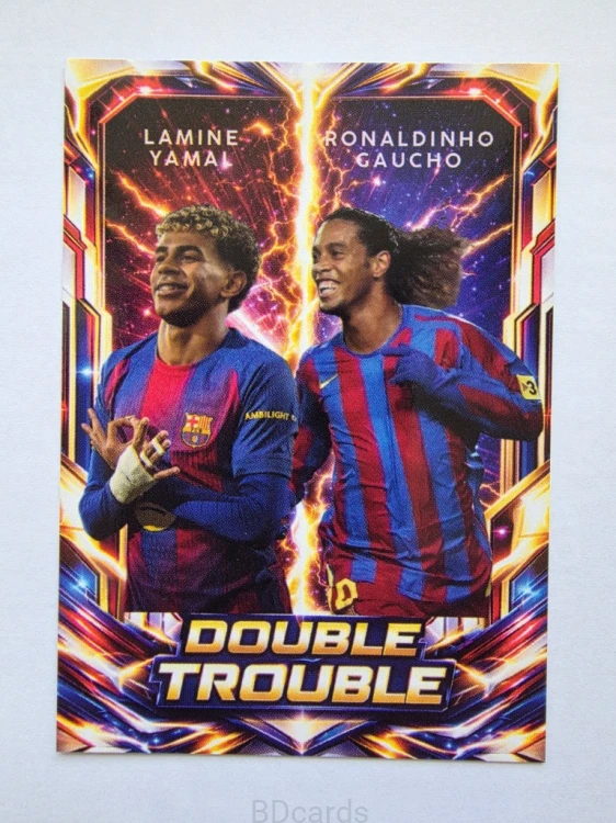 2026 Karta Ronaldinho Lamine Yamal Fc Barcelona Double Trouble /BD11