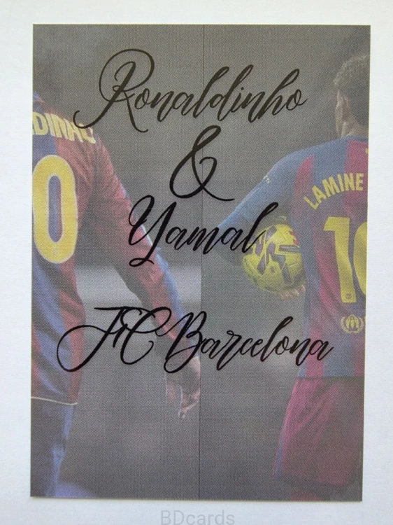 2026 Karta Ronaldinho Lamine Yamal Fc Barcelona Double Trouble /BD11