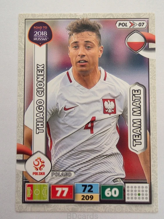 2018 Panini Road To World Cup Russia Thiago Cionek Polska Pol 7