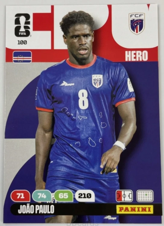 2026 Panini World Cup Joao Paulo Cape Verde Nr 100 Hero /EC