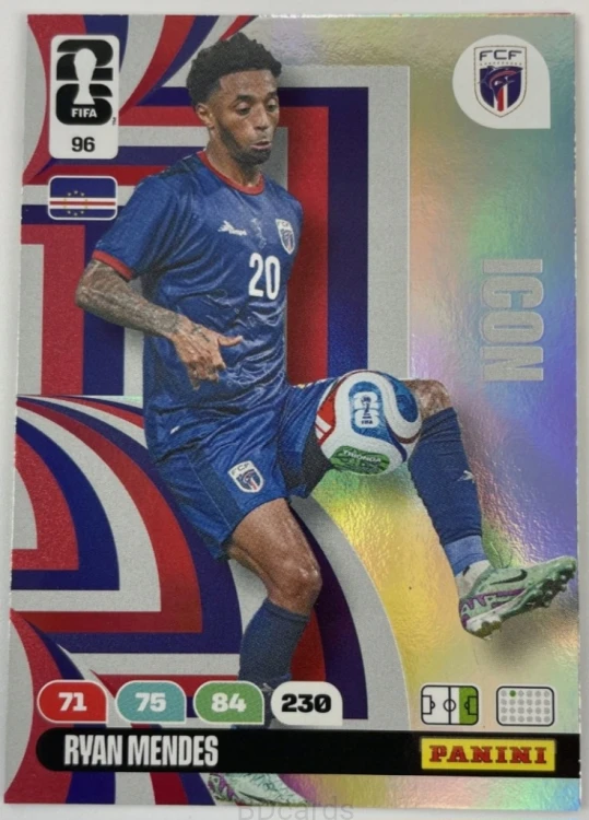 2026 Panini World Cup Ryan Mendes Cape Verde Nr 96 Icon /EC