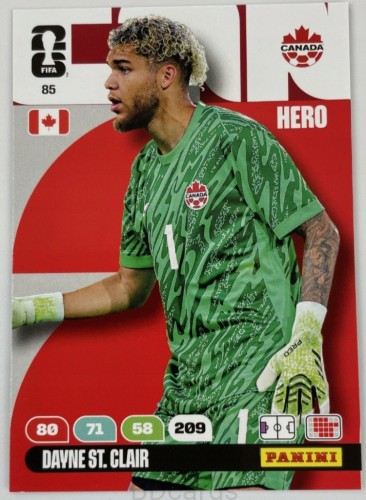 2026 Panini World Cup Dayne St.Clair Canada Nr 85 Hero /EC