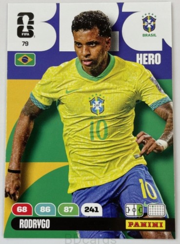 2026 Panini World Cup Rodrygo Brazylia Nr 79 Hero /EC