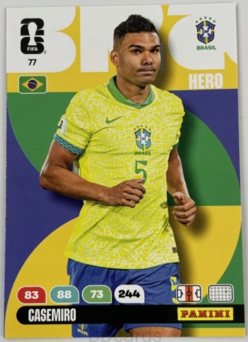2026 Panini World Cup Casemiro Brazylia Nr 77 Hero /EC