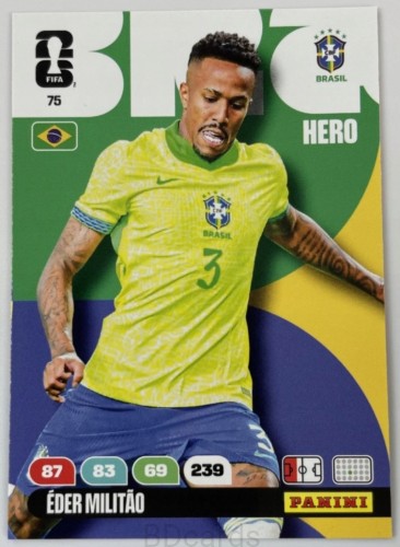 2026 Panini World Cup Eder Militao Brazylia Nr 75 Hero /EC