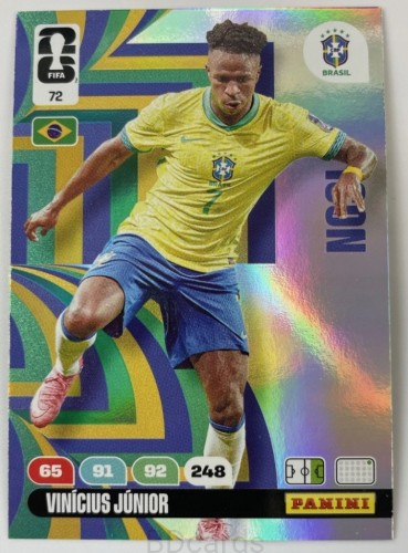 2026 Panini World Cup Team Vinicius Jr Brazylia Nr 72 Icon /EC
