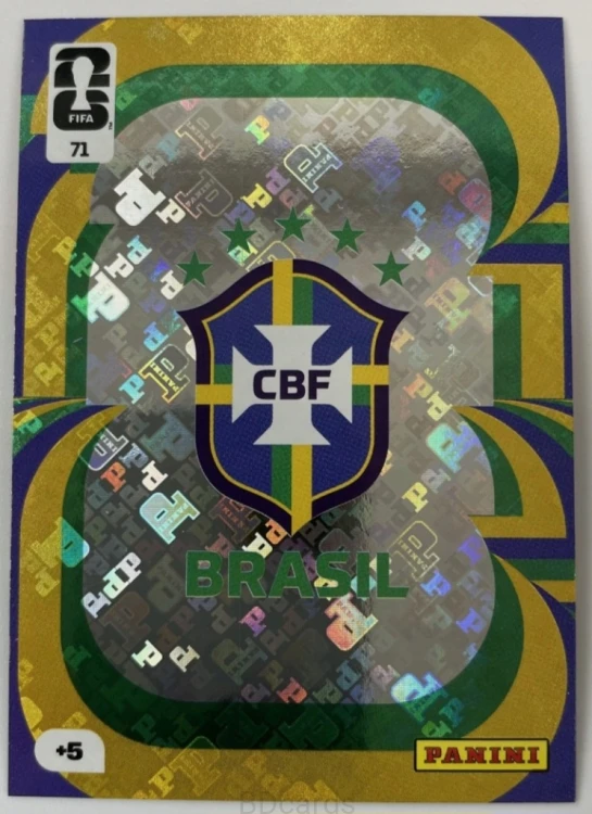 2026 Panini World Cup Team Logo Brazylia Nr 71 /EC