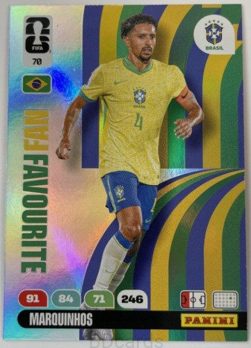 2026 Panini World Cup Marquinhos Brazylia Nr 70 Fan /EC