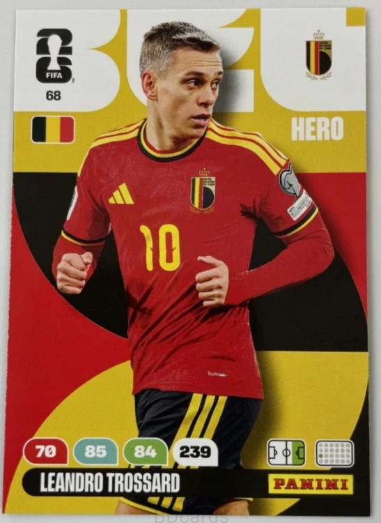 2026 Panini World Cup Leandro Trossard Belgia Nr 68 Hero /EC