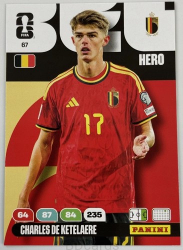 2026 Panini World Cup Charles de Ketelaere Belgia Nr 67 Hero /EC