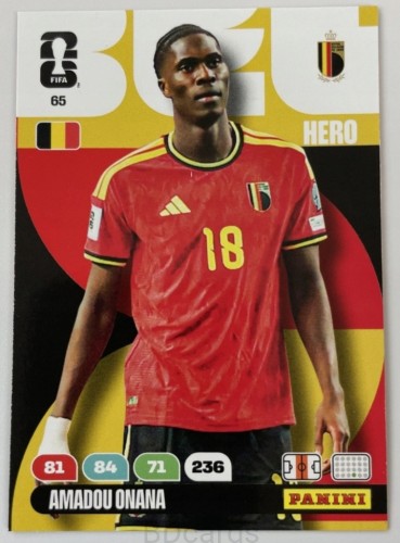 2026 Panini World Cup Amadou Onana Belgia Nr 65 Hero /EC