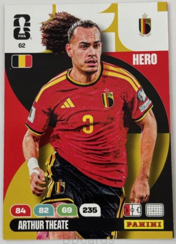 2026 Panini World Cup Arthur Theate Belgia Nr 62 Hero /EC