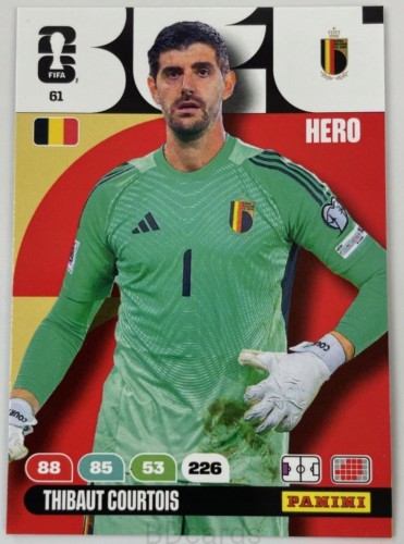 2026 Panini World Cup Thibaut Courtois Belgia Nr 61 Hero /EC