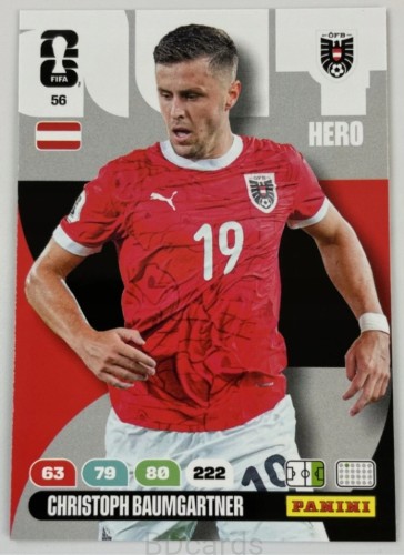 2026 Panini World Cup Christoph Baumgartner Austria Nr 56 Hero /EC