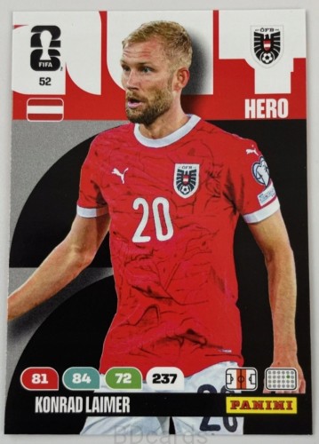 2026 Panini World Cup Konrad Laimer Austria Nr 52 Hero /EC