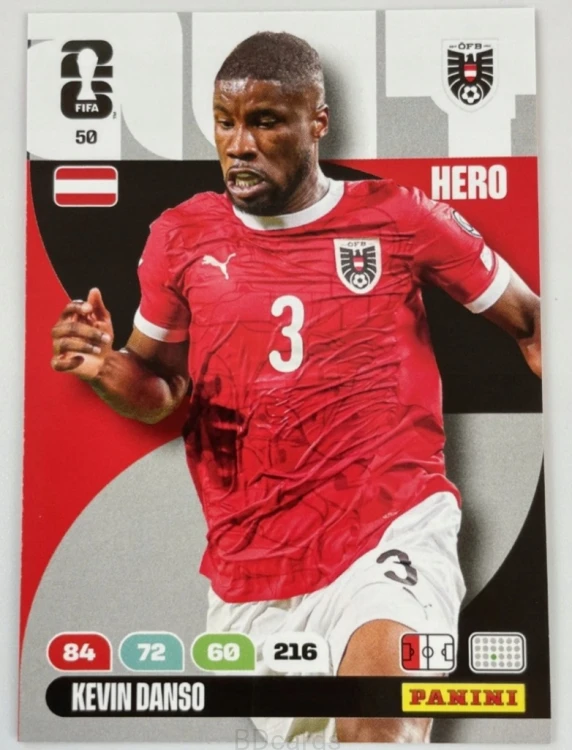 2026 Panini World Cup Kevin Danso Austria Nr 50 Hero /EC